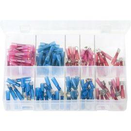 Heat Shrink Terminals Adhesive Lined - Red and Blue - Assorted Box, image 