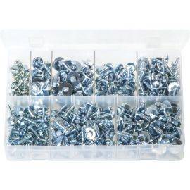 Sheet Metal Screws with Captive Washer - Assorted Box, image 