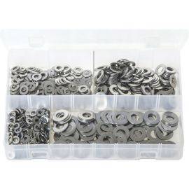 Stainless Steel Flat Washers - Metric - Assorted Box, image 