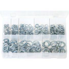 Lock Washers Serrated - External - Assorted Box, image 