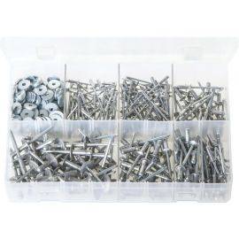 POP AVDEL 'Avex' Multi-grip Rivets with Washers - Assorted Box, image 