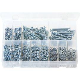 Machine Screws with Nuts and Washers Pan Head Slotted - Metric - Assorted Box, image 