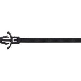 Panel Type Releasable Cable Ties - Black - 215mm x 4.6mm, image 