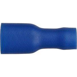 Push-on Female - Fully Insulated - 6.3mm - Blue, image 