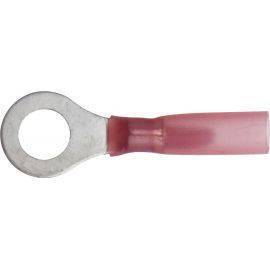 Ring Heat Shrink Terminal - 6.4mm - Adhesive Lined - Red, image 
