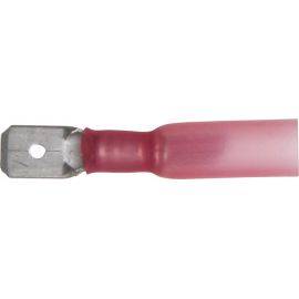 Push-on Male Heat Shrink Terminal - Adhesive Lined - Red, image 