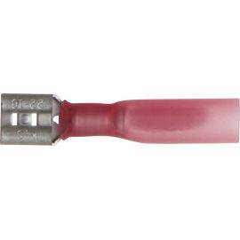 Push-on Female Heat Shrink Terminal - Adhesive Lined - Red, image 