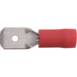 Push-on Male - 6.3mm - Red, image 