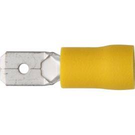 Push-on Male - 6.3mm - Yellow, image 