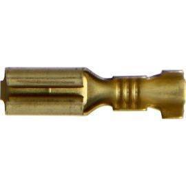 Push-on Female - 2.8mm - Brass - 0.75 - 1.5mmÂ² Cable, image 