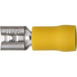 Push-on Female - 6.3mm - Yellow, image 