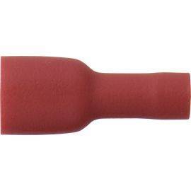Push-on Female - Fully Insulated - 6.3mm - Red, image 
