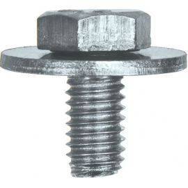 Hex Bolt Screw (Flat) with Captive Washer - M6 x 10 (Washer â 12mm), image 