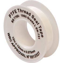 PTFE Thread Sealing Tape - White - 12mm x 12m, image 