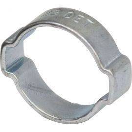 O-Clips - Double Ear Clamp - Zinc Plated - Choose Size and Pack Quantity, image 