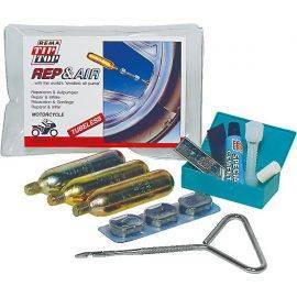 REMA TIP TOP Motorcycle Tyre Repair and Inflate Kit - 'Rep and Air' Tubeless, image 
