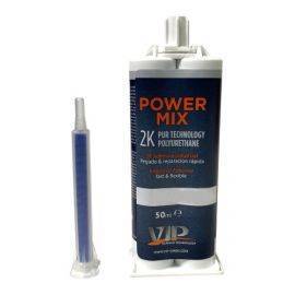 VIP Power Mix (Schat Tec) - Black - 1 Minute 2K Polyurethane Universal Repair Adhesive - 56g, image 