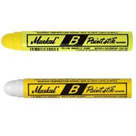 MARKAL 'B Paintstik' Markers - White or Yellow (12 Pack), image 