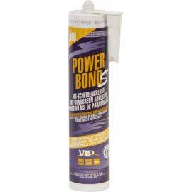 VIP 'Power Bond S' Windscreen MS-Polymer Sealant/Bonder - Black - 310ml Cartridge, image 