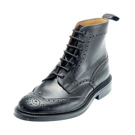 Trickers Stow 7 Eyelet Full Brogue Lace Boots (dainite sole), image 