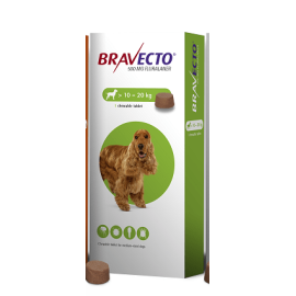 Bravecto Chewable Tablet Medium Dog (10-20kg) 500mg 1 x tab, image 