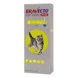 Bravecto PLUS Spot On Small Cat (1.2-2.8KG) 112.5mg, image 