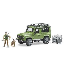 Land Rover Defender Station Wagon with Forester & Dog, image 