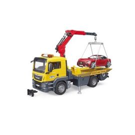 MAN TGS Tow Truck with Roadster 1:16, image 