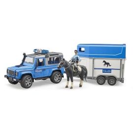 Land Rover Defender Police Vehicle, Horse Trailer, Horse & Policeman, image 