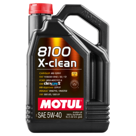 Motul 8100 X-Clean 5W40 100% Synthetic Engine Oil 5L, image 
