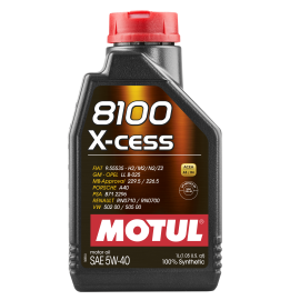 Motul 8100 X-Cess 5W40 100% Synthetic Engine Oil 1L, image 