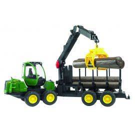 John Deere 1210E forwarder with 4 trunks and grab 1:16, image 