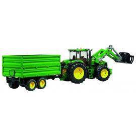 John Deere 7930 with frontloader and  tipping trailer 1:16, image 