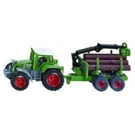 Siku - Fendt with forestry trailer ± 1:87, image 