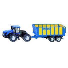 Siku - New Holland T9.560 with silage trailer 1:50, image 