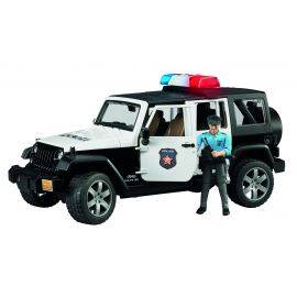 Jeep Wrangler Unlimited Rubicon Police vehicle with policeman 1:16, image 