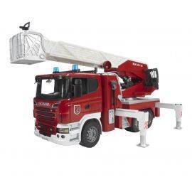 Scania fire engine & slewing ladder, waterpump 1:16, image 