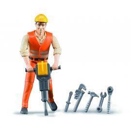 Construction worker with accessories 1:16, image 