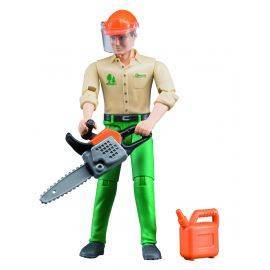 Forestry worker with accessories 1:16, image 