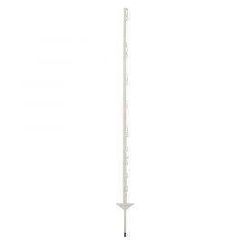 Plastic post 1,55m, white with 14 wire supports, image 