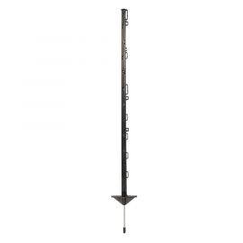 Plastic post 1,05m, black with 10 wire supports, image 