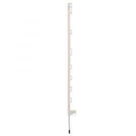 Plastic post 1,05m, white, with one foothold (10)   , image 