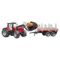 Massey Ferguson 7480 with frontloader and timber trailer  1:16, image 