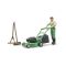 Gardener with Lawnmower and Equipment, image 