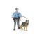 Policeman with Dog, image 