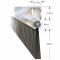Bristle Strip (36"/914mm) Bottom Door Seal 26MM BRISTLE, image 